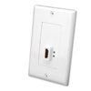 Show product details for 120910 Vanco Wall Plates Slim HDMI with Extended - White
