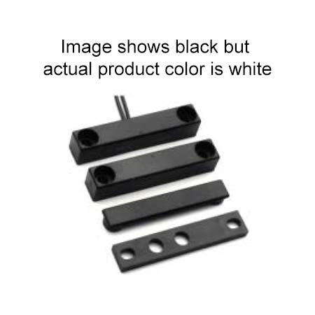 121100A-W Mini Surface Mount Contact 1" Gap Screw Mount 12" Leads - White - MIN QTY 10