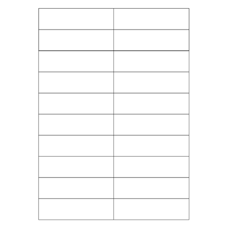 1220 Comelit Name Tag sheets fro 316 Analog Entrance Panel
