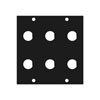 Show product details for 1/2BNC6 Middle Atlantic UCP Module, for 1/2" Diameter BNC Shells Fits 6 Connectors