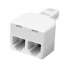 Show product details for 130007 Vanco Adapter Mode T Duplex 6C White