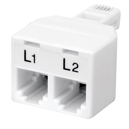 130009 Vanco Adapter Modular 2-Line L1 L2 4C IV