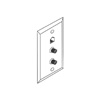 Show product details for 130309X Vanco 2XF Phone Mid-Size Wall Plate