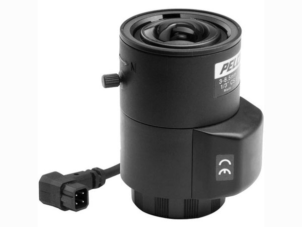13VDIR3-8.5 Pelco Lens 1/3-inch Varifocal Zoom 3-8.5mm Focal Length corrected Auto-Iris Direct Drive