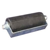 1449Z Pach & Co 3" Single Rubber Roller Guide (Zinc Plated) 2pk