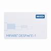 Show product details for 1450CNGGZN-100 HID 1450 Standard PVC 8K Bytes MIFARE DESFire EV1 Plain White with Gloss Finish Front Plain White with Gloss Finish Back Reversed UID (CSN) Decimal card numbering only Laser Engraved Card Numbering No Slot Punch
