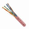 151-106/PK Vertical Cable 151-106 Series 24 AWG 4 Unshielded Twisted Pair Solid Bare Copper CMR Non-Plenum Cat5e Cable - 1000' Pull Box - Pink