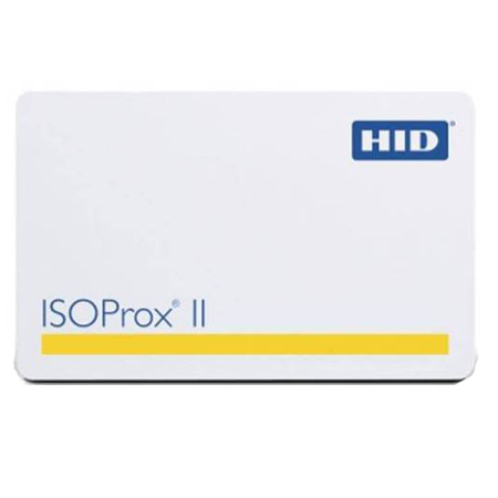 1586LGGAV-100 HID ISOProx II Programmed, Low Frequency 125 kHz Plain White PVC w/ Gloss Finish Plain White PVC w/ Gloss Finish Numbers Sequential Matching Internal/External Engraved Numbers Verical Slot Punch Printed Location of Horizontal Slot Punch Will Remain - 100 Pack