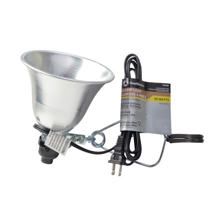 160SW Southwire Tools and Equipment Incandescent Clamp Light with 5-1/2-Inch Aluminum Reflector, 6-Foot Cord