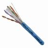 Show product details for 161-102/BL Vertical Cable 23 AWG 4 Unshielded Twisted Pair Solid Bare Copper CMR Non-Plenum Cat6 Cable - 1000' Pull Box - Blue