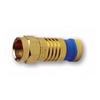 Show product details for 18020 Platinum Tools BNC RG6Q Compression - Gold Plated - 25 Pack