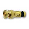 Show product details for 18021 Platinum Tools BNC RG6Q Compression - Gold Plated - 6 Pack