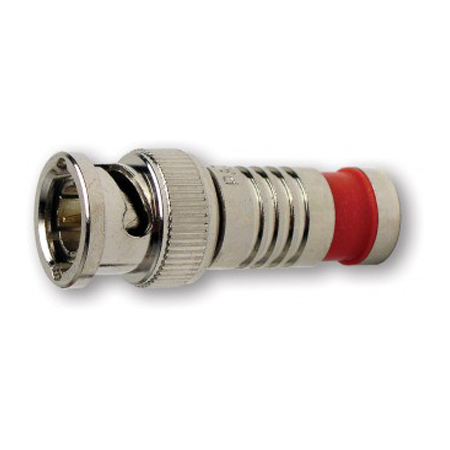 18042 Platinum Tools SealSmart BNC RG59 Compression - Nickel Plated - 6 Pack