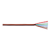 Show product details for 186THPT1N Remee 18 AWG 6 Conductors Unshielded Solid Bare Copper CL2 Plenum Thermostat Control Cable - 250' Reel - Brown