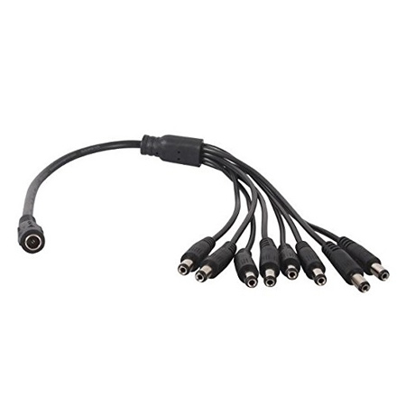 1DCF-8DCM Rainvision DC Power Splitter 1 x Female to 8 x DC Male Connectors