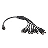 1DCF-8DCM-5 Rainvision DC Power Splitter 1 x Female to 8 x DC Male Connectors - 5 Pack
