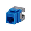 Show product details for 20-3426-BL-10 Datacomm Cat 6 Keystone Jack - Blue - 10 Pack