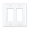 Show product details for 20-5121 2-Gang Decor Wall Plate - Ivory