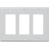 Show product details for 20-5132 3-Gang Decor Wall Plate - White