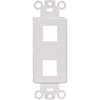 Show product details for 20-5152 2 Keystone Insert Decor Plate - White