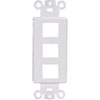 Show product details for 20-5162 3 Keystone Insert Decor Plate - White