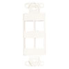 Show product details for 20-5173 4 Keystone Insert Decor Plate - Ivory