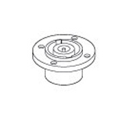 Vanco Round 4 Pin Female Speaker Cable Chassis Mount Connector