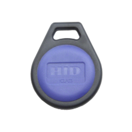 2050CNNNN-100 HID 205 iClass Key 2k Bits (256 Bytes) with 2 Application Areas Configured, Non-Programmed iClass Key II - Black with Blue Insert Front No Back No External Key Numbering - 100 Pack