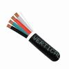 209-2321/DB Vertical Cable 14 AWG 4 Conductors Stranded Bare Copper Non-Plenum Direct Burial Audio Cable - 500' Pull Box - Black