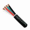 209-2329/DB Vertical Cable 18 AWG 4 Conductors Stranded Bare Copper CL2 Non-Plenum Direct Burial Audio Cable - 500' Pull Box - Black