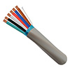 210-226ST/S/WH Vertical Cable 22 AWG 6 Conductors Shielded Stranded Solid Bare Copper CM/CL2 Non-Plenum Alarm Security Cable - 1000' Pull Box - White