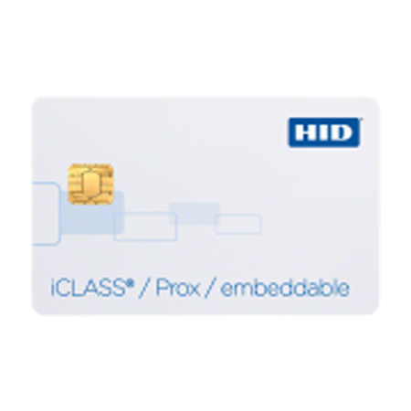 2113PGGNN-100 HID 213 Combination (iCLASS + Prox) Embeddable Programmed iCLASS only Plain White with Gloss Finish Front Plain White with Gloss Finish Back No External iClass Card Numbering No Slot Punch - 100 Pack