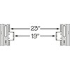 Show product details for 23-19-3 Middle Atlantic 3 Space Reducer, 23" to 19" for Enclosures