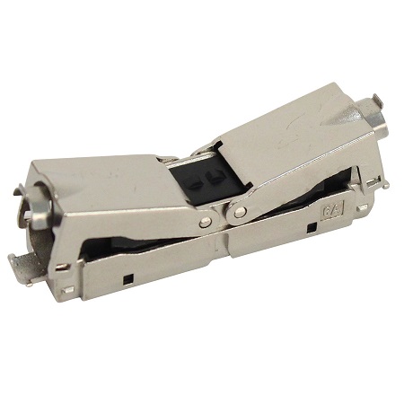 250-ICP20-C1A2 Vertical Cable CAT6A STP Coupler Module, IDC TO UDC Splice Panel Mount IP20