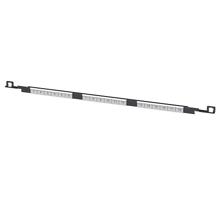 266-LBL00-A0A3A Vertical Cable Q3P Identification Panel Zero-U Rack Mount Quarter X 3 POS
