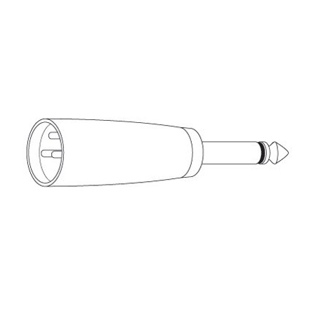 280075X Vanco Adapter 3 Pin XLR Male To 1/4 Mono Plug