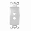 Show product details for 280302X Vanco Wall Plate Decor Inserts 2 Port White