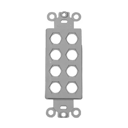 280308X Vanco Wall Plate Decor Inserts 8 Port White