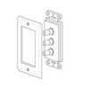 Show product details for 28106RWYIX Vanco Wall Plate Triple RCA RWY Decor Ivory