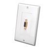 281201X Vanco Wall Plate S-VGA F-F Decor White