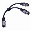 Show product details for 281323 Vanco XLR Male Plug to 2-Female XLR Jacks 