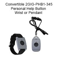 SSC00101 Numera PERS-4200X Personal Emergency Reporting System with Convertible Pendant/Wrist Personal Help Button