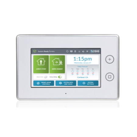 [DISCONTINUED] 2GIG-SP1-GC3 2GIG GC3 Wireless Secondary 7" Touchscreen for Security and Automation