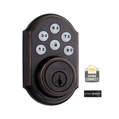 99100-006 Linear Z-Wave Kwikset Door Lock - Deadbolt - Venetian Bronze