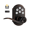 Show product details for 99120-006 Linear Z-Wave Kwikset Door Lock - Venetian Bronze
