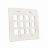 Show product details for 304-2806/12P/WH Vertical Cable 304 Series Keystone Wall Plate 12-Port - White