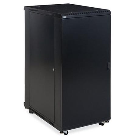3108-3-001-27 Kendall Howard 27U LINIER Server Cabinet Solid/Solid Doors 36" Depth
