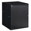 Show product details for 3131-3-001-15 Kendall Howard 15U Linier Solid Door Swing-out Wall Mount Cabinet - Black Finish - 23.5"W x 29.38"H x 25.99"D