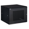 Show product details for 3132-3-001-09 Kendall Howard 9U Linier Vented Door Swing-out Wall Mount Cabinet - Black Finish - 23.5"W x 18.88"H x 25.99"D