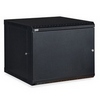 Show product details for 3141-3-001-09 Kendall Howard 9U Linier Solid Door Fixed Wall Mount Cabinet - Black Finish - 23.5"W x 18.88"H x 22.86"D